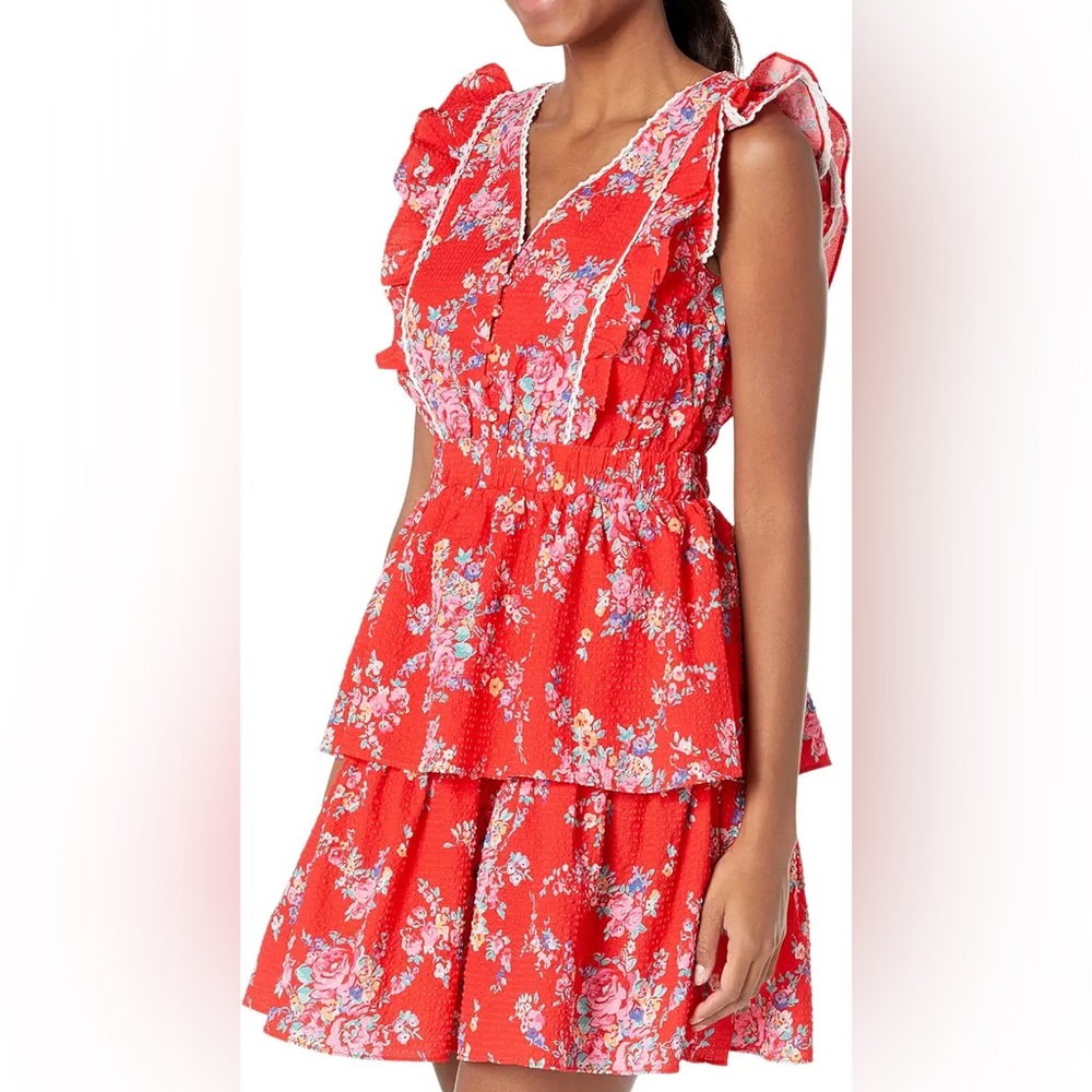 Betsy Johnson Seersucker Mini Dress - size XL